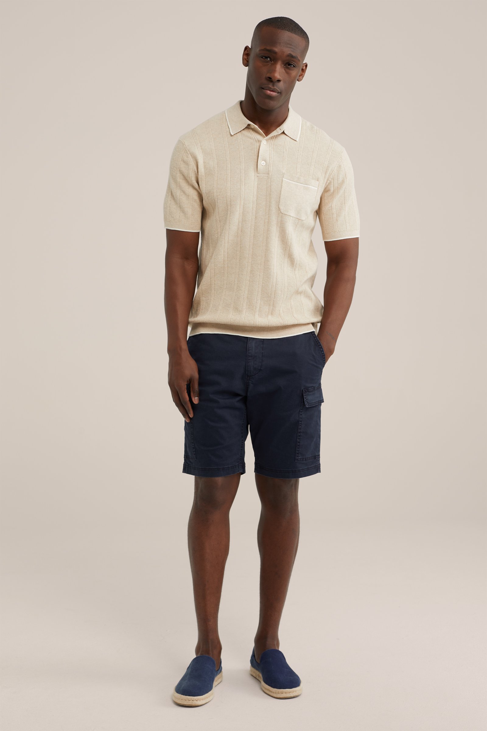 regular fit cargoshort WE Fashion Donkerblauw
