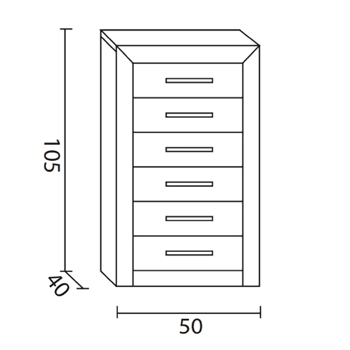Pegane Chiffonnier MDF