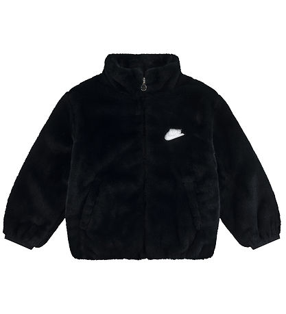 Nike Jacke - Soft & Cozy - Kunstpelz - Schwarz