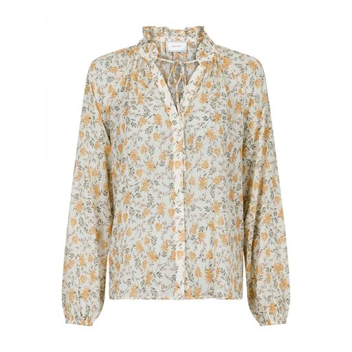 Neo Noir Sommie Field Bluse, Light Yellow, 34