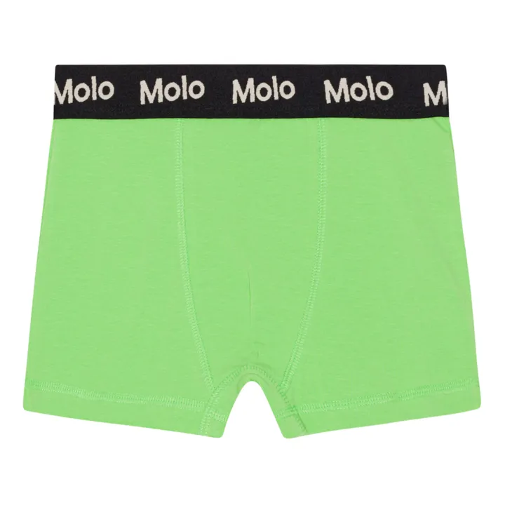 Molo Lot 2 Caleçons Justin Coton Bio | Vert