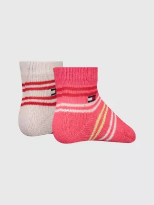 Pacote com 2 pares de meias clássicas listradas