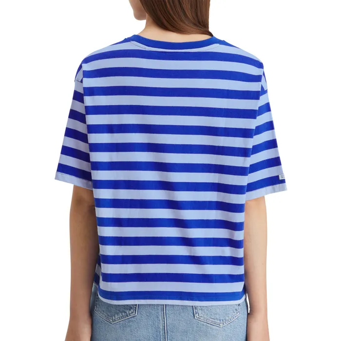 Scotch & Soda Striped Cropped Shirt Dames