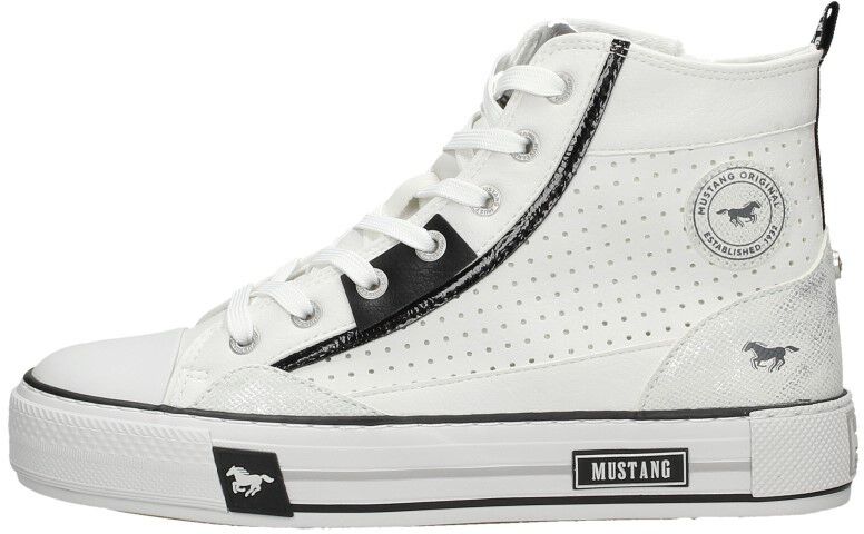 Mustang Veterschoenen Hoog wit