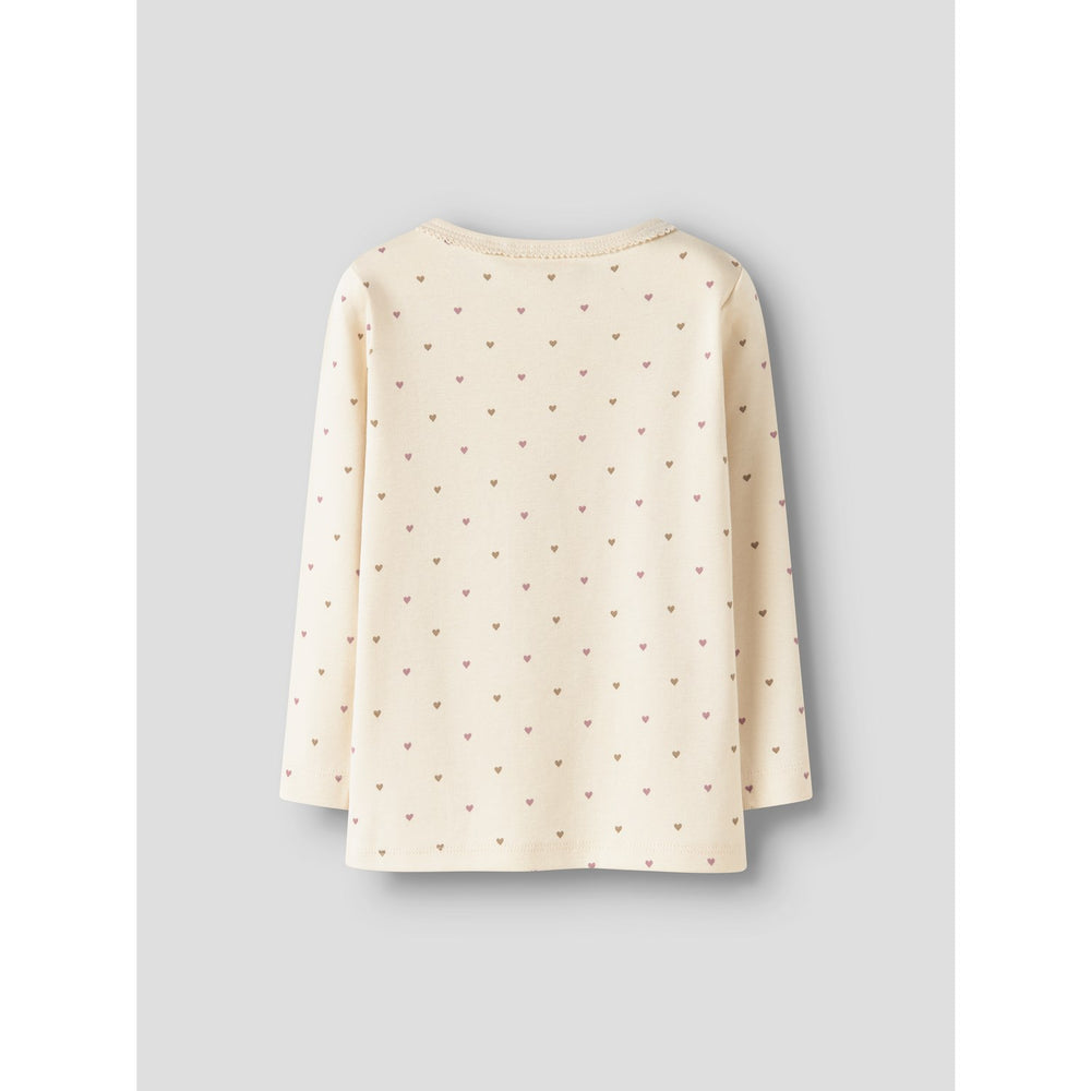 Køb Lil'Atelier Turtledove Heart Nmflalo Tig Ls Slim Top Lil