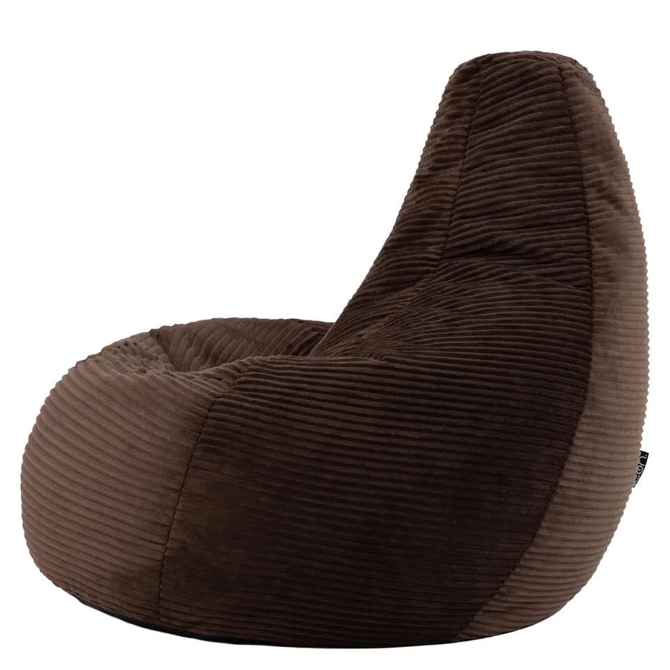 Set van 2 icon Zitzak Dalton - Corduroy Zitzak Volwassenen - Bruin