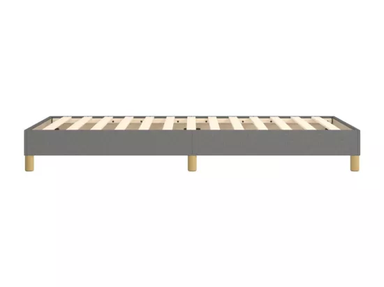 Sommier à lattes de lit Gris foncé 100x200 cm Tissu