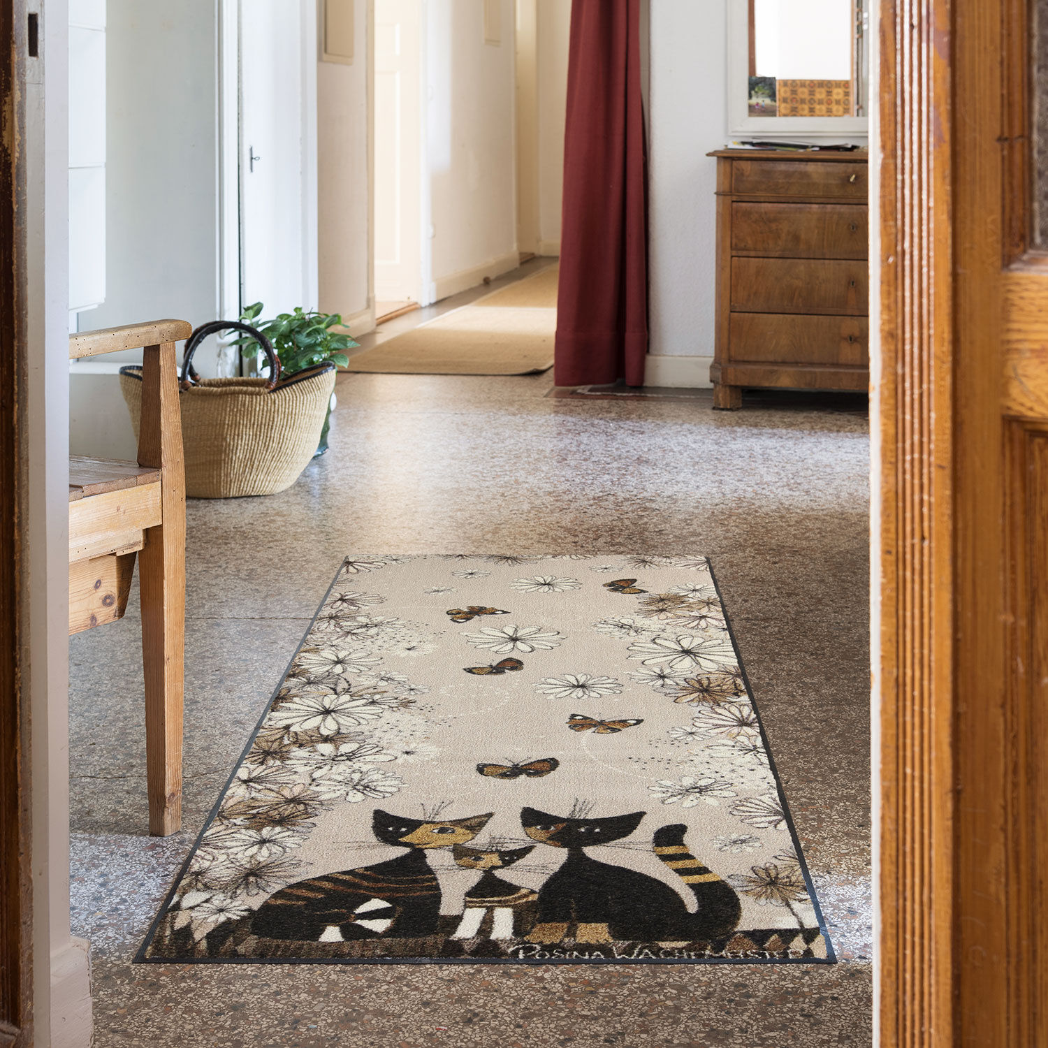 Fussmatte Gatti con Fiori