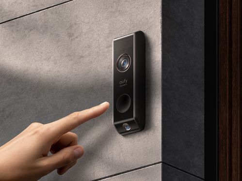 Eufy Dual 2 Pro 2K Draadloze Video Deurbel Uitbreiding - Accu - Zwart