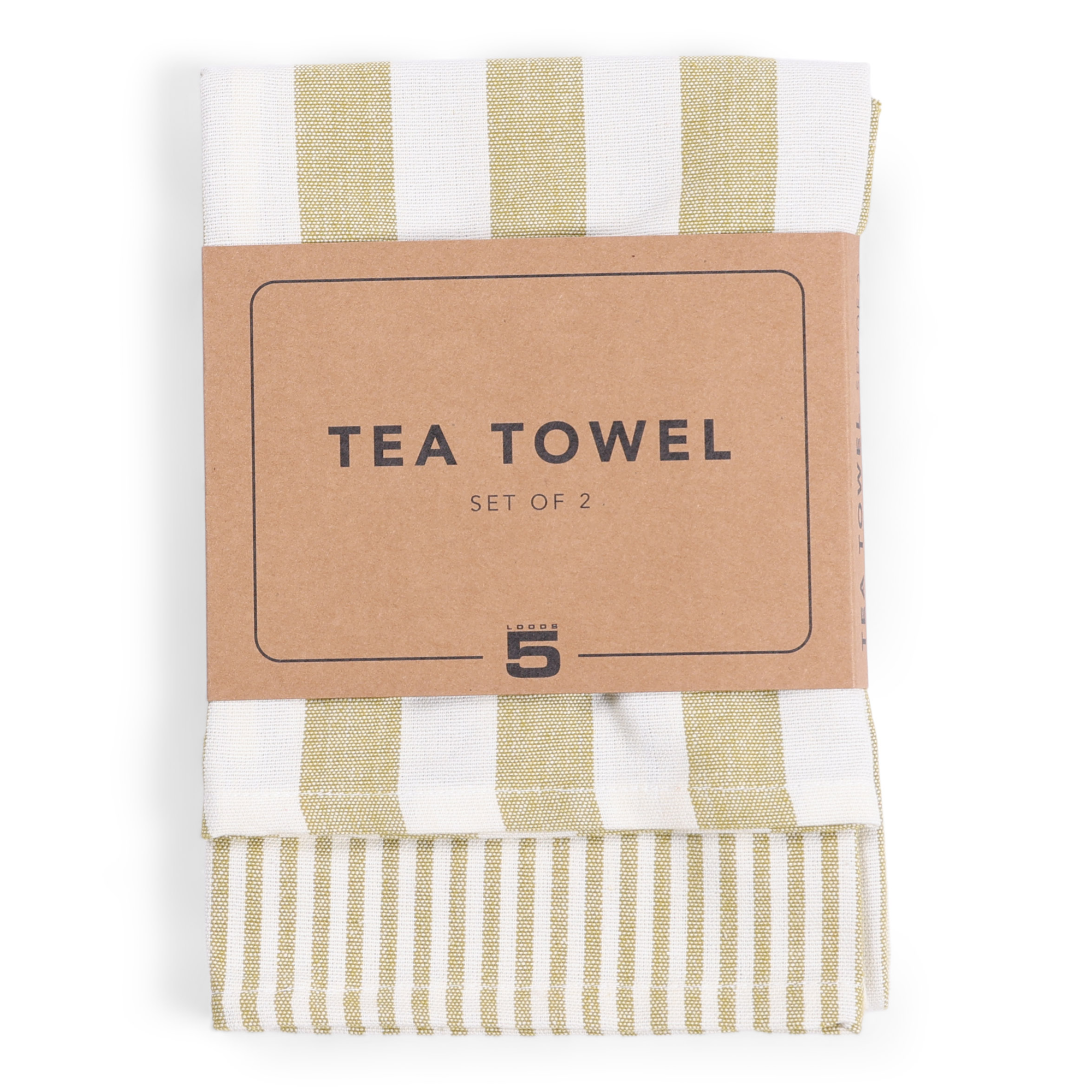 Theedoek Olivia avocado oil - set van 2