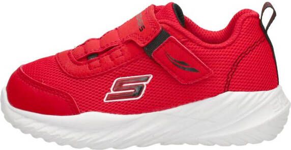 Skechers Nitro Sprint Klittenband Laag Sneakers Unisex Rood