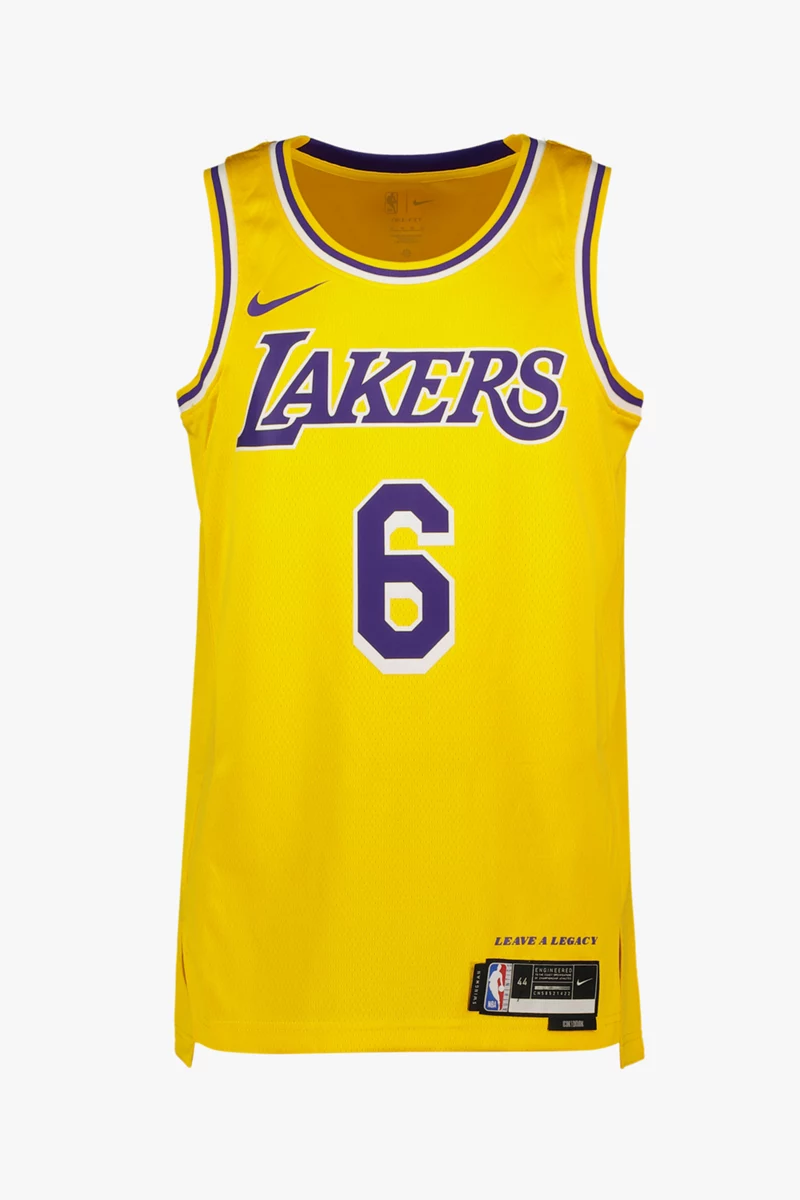Nike Los Angeles Lakers Icon Edition LeBron James Herren Basketballtrikot
