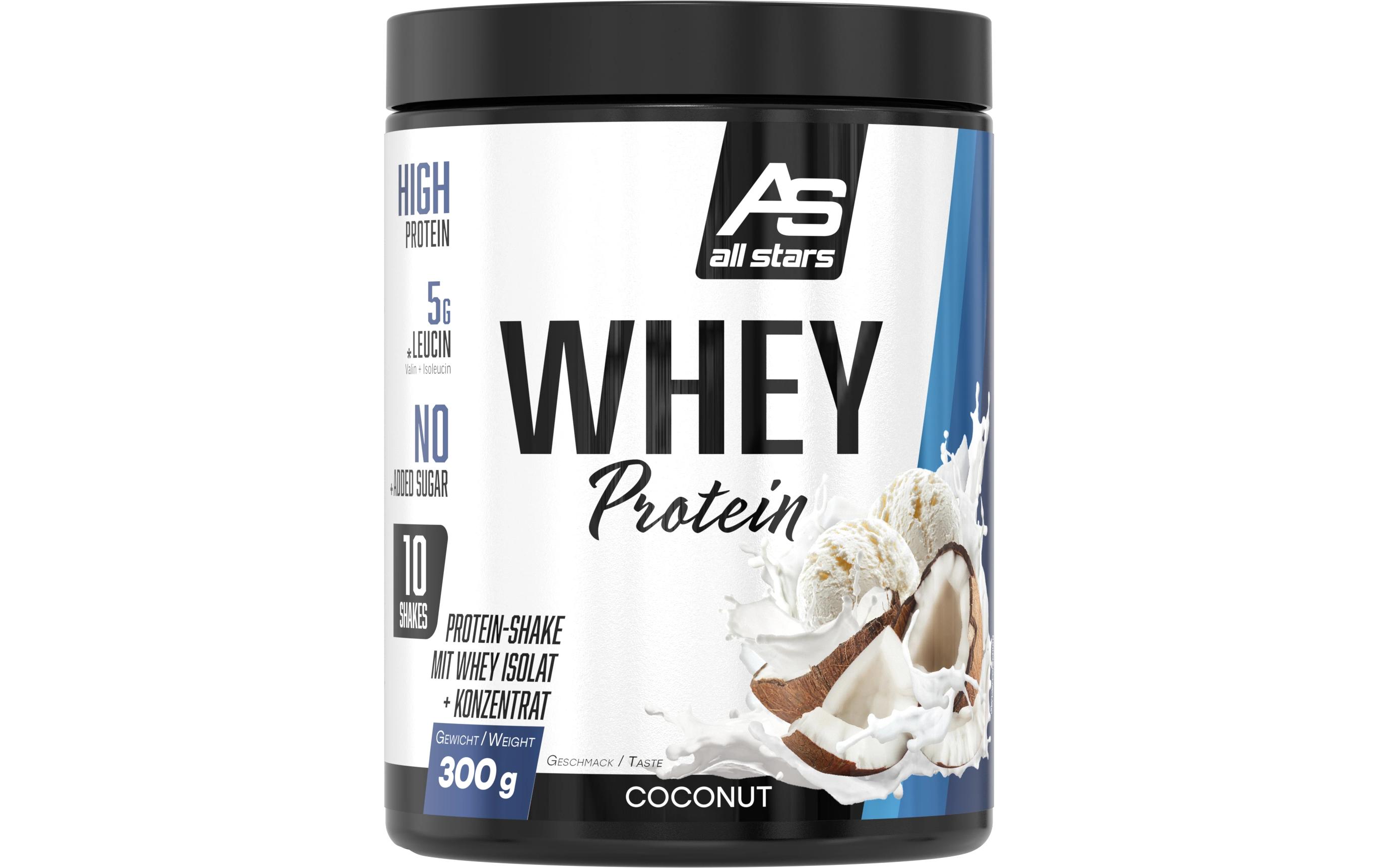 Pulver Whey Protein 100% Kokos 300 gProtein-Pulver