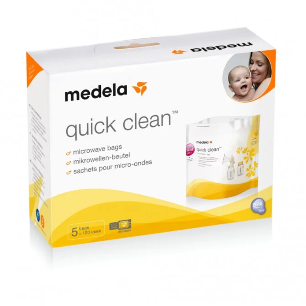 Medela Quick Clean Magnetronzakken 5 stuks