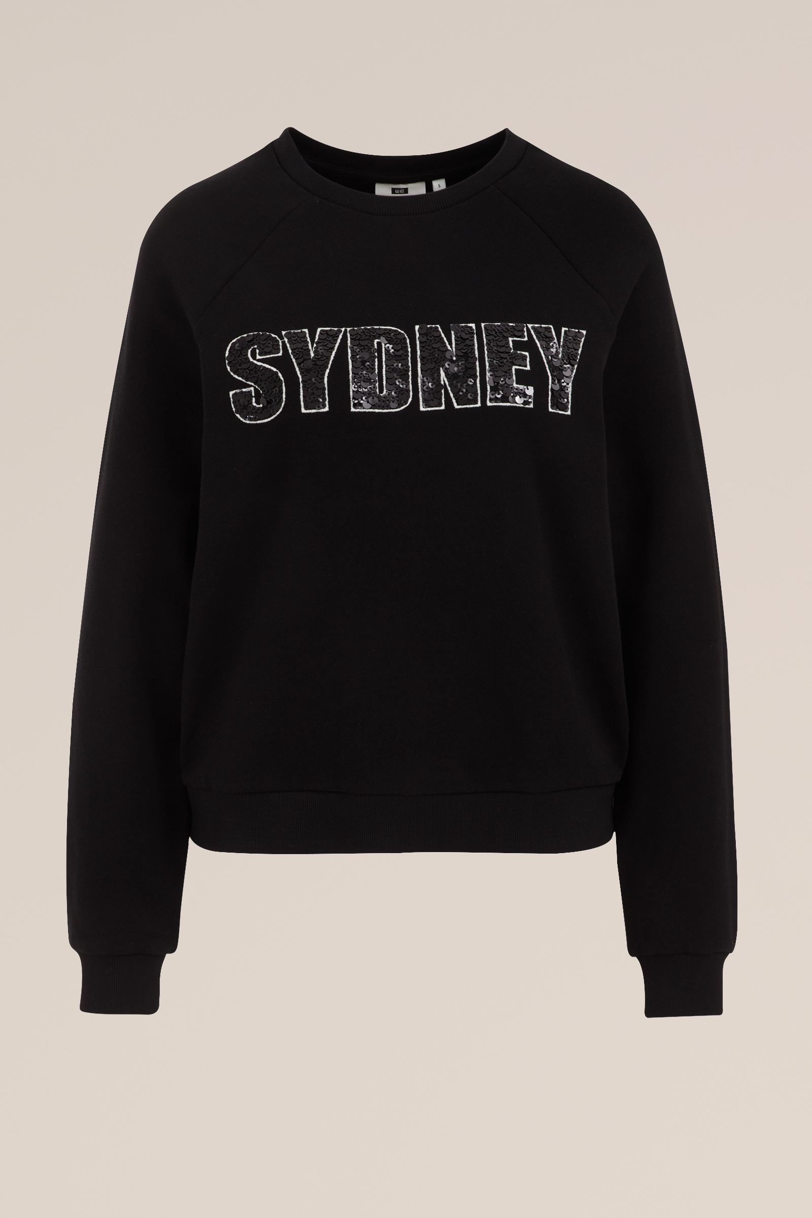 sweater met embroidery WE Fashion Zwart