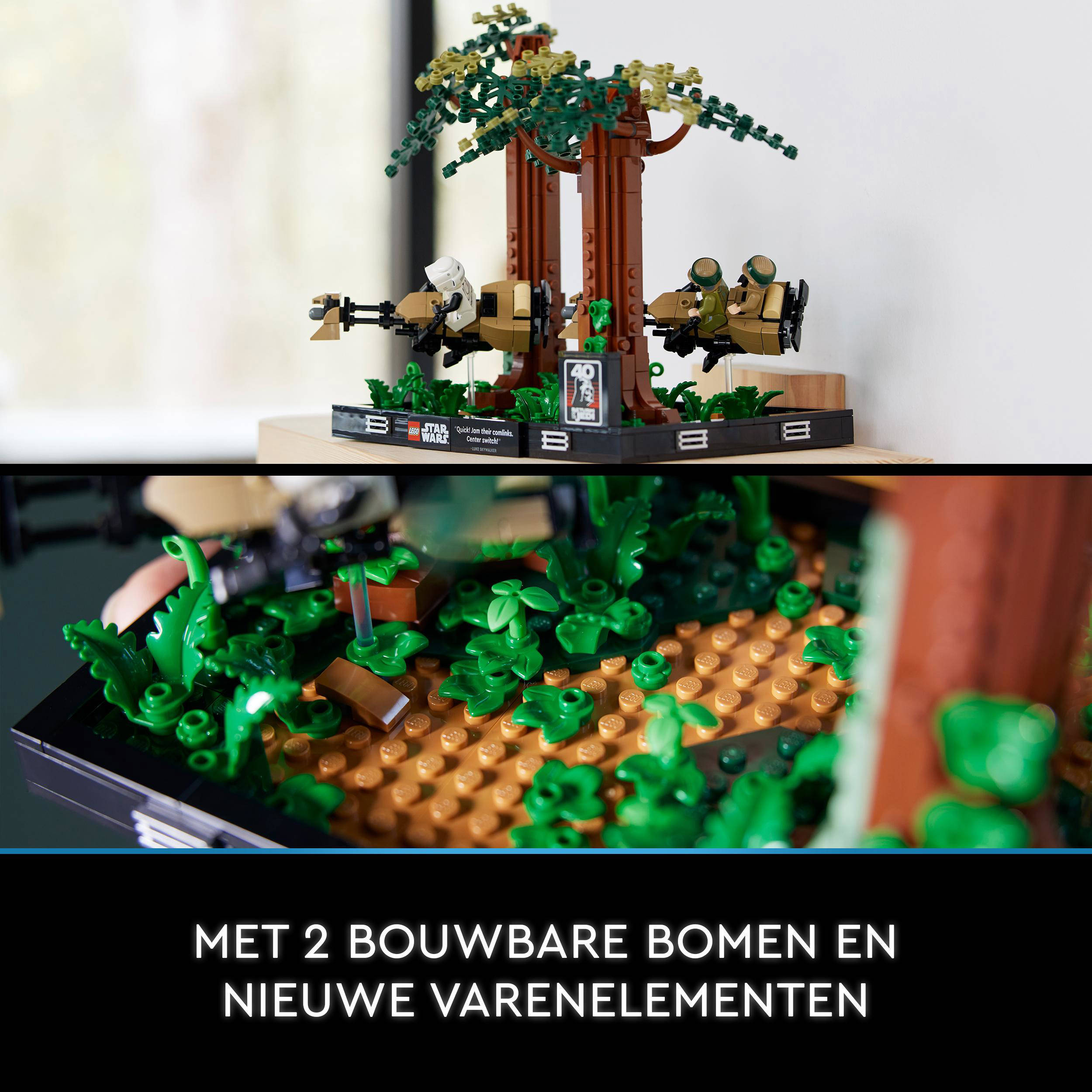 LEGO Endor™ speederachtervolging diorama 75353