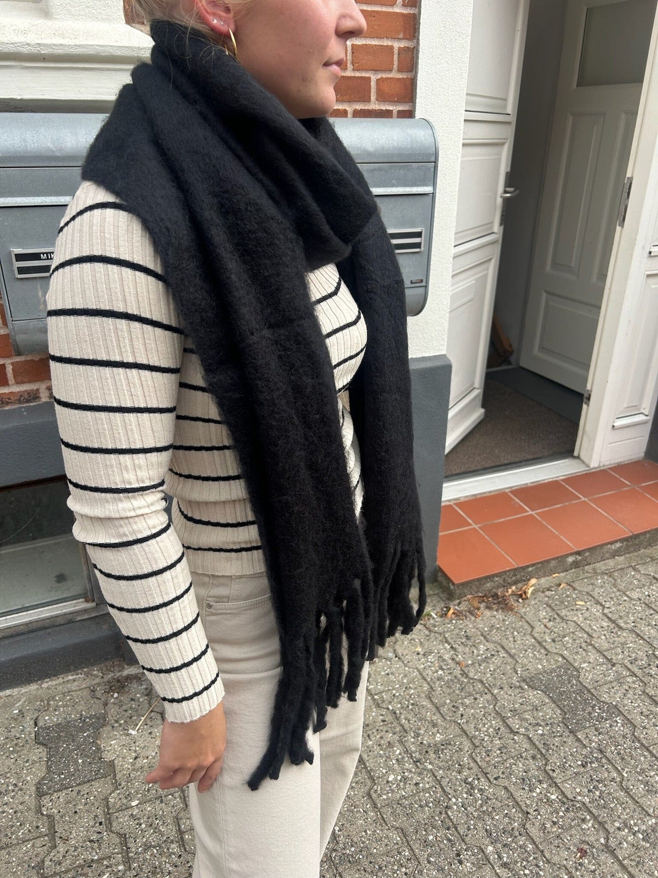 Anobel Copenhagen Thick Plain Scarf E-71800 black