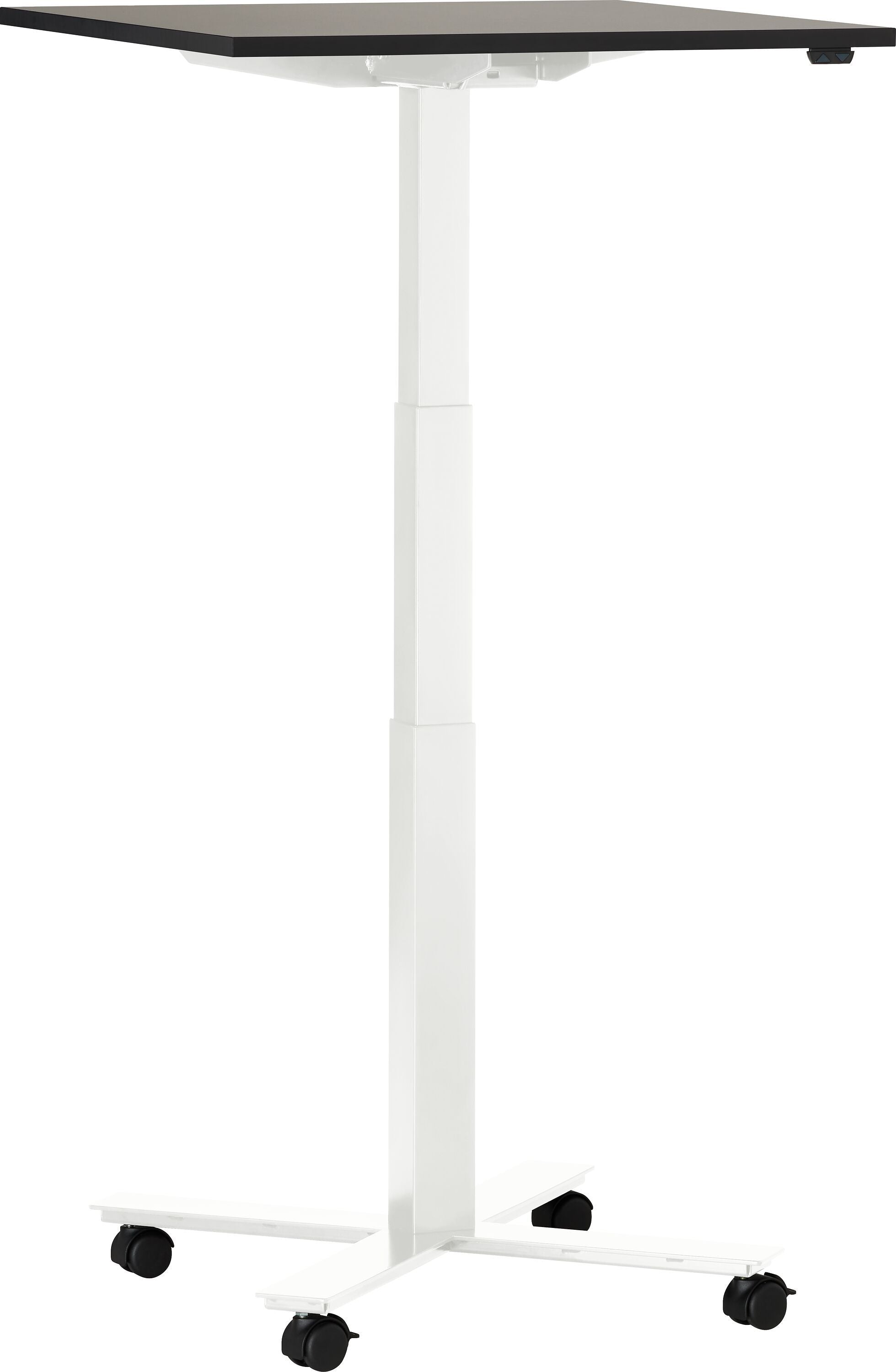 FLEXCUBE Besprechungstisch höhenverstellbar - Schwarz / B: 70.0 cm x T: 70.0 cm x H: 66.5 cm
