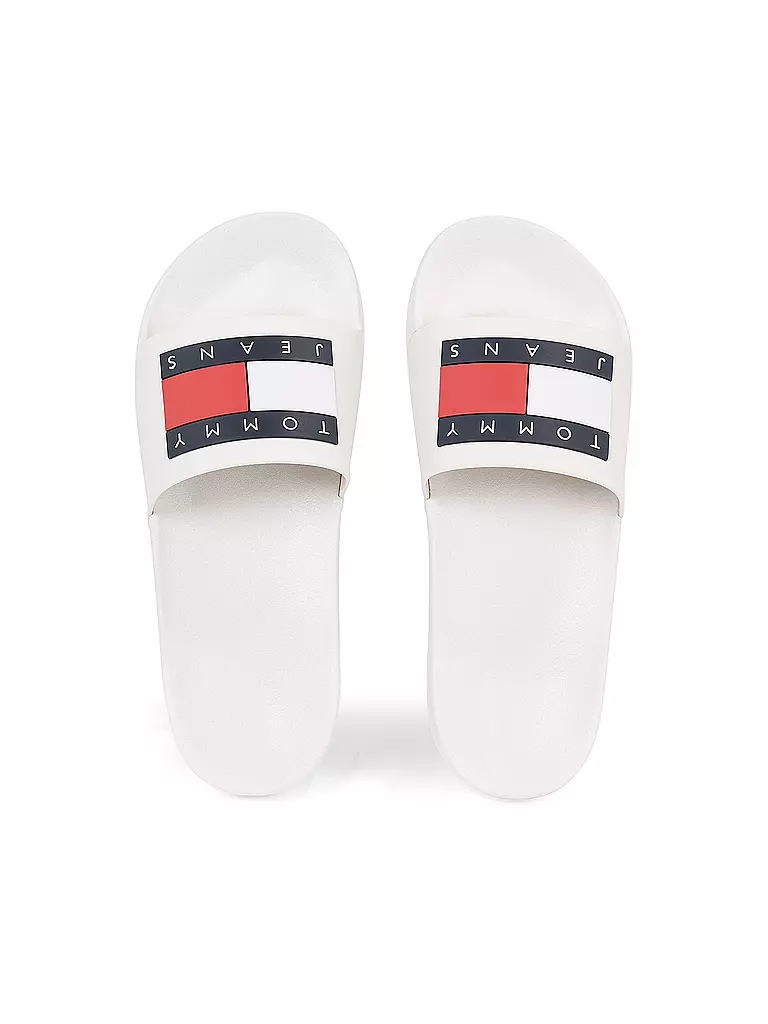 TOMMY JEANS Badeschuhe - Slides weiss