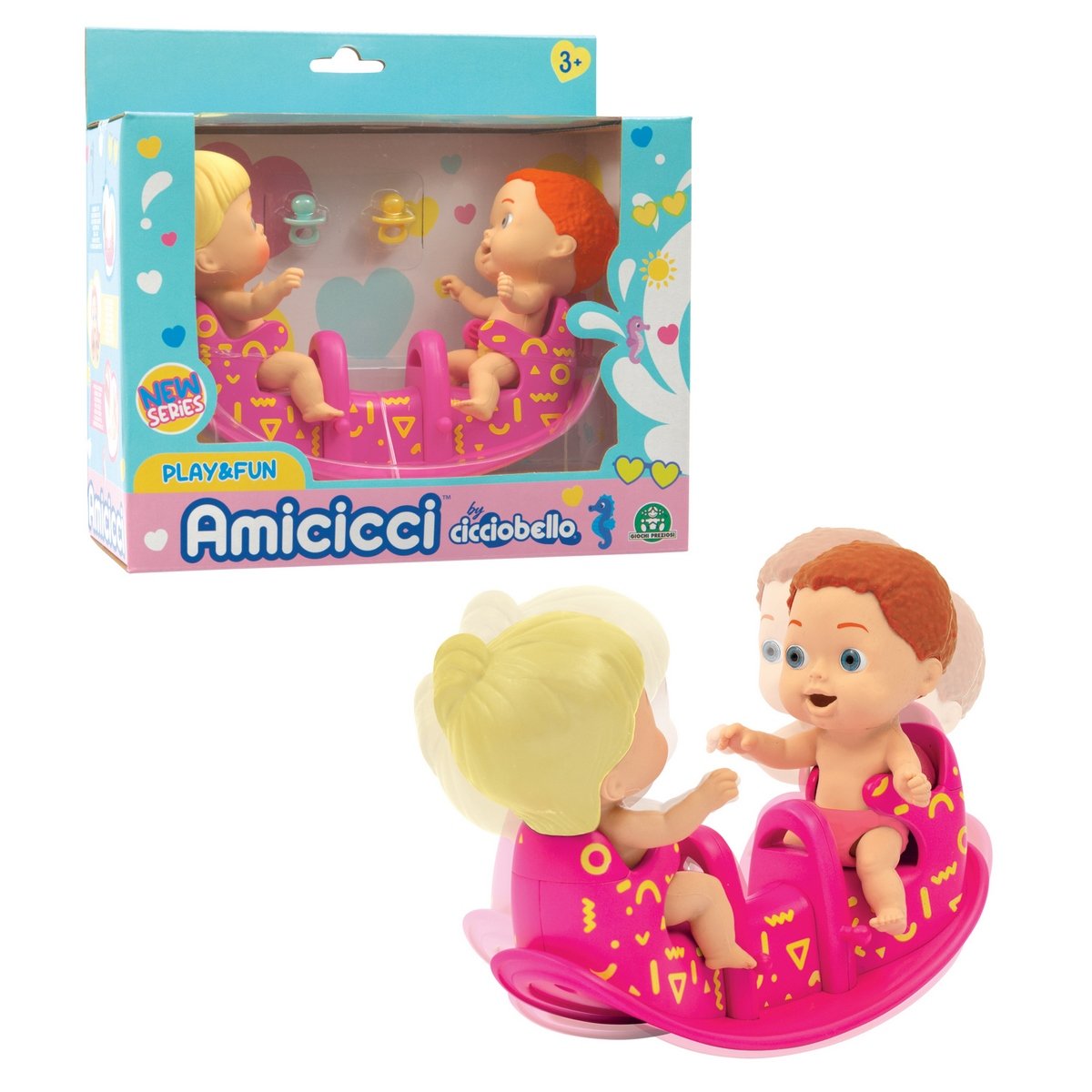 Coffret double balancoire avec 2 Cicciobello Amicicci