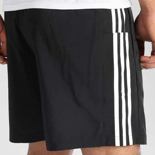 Short Jogging A Bandes IC1484 Noir