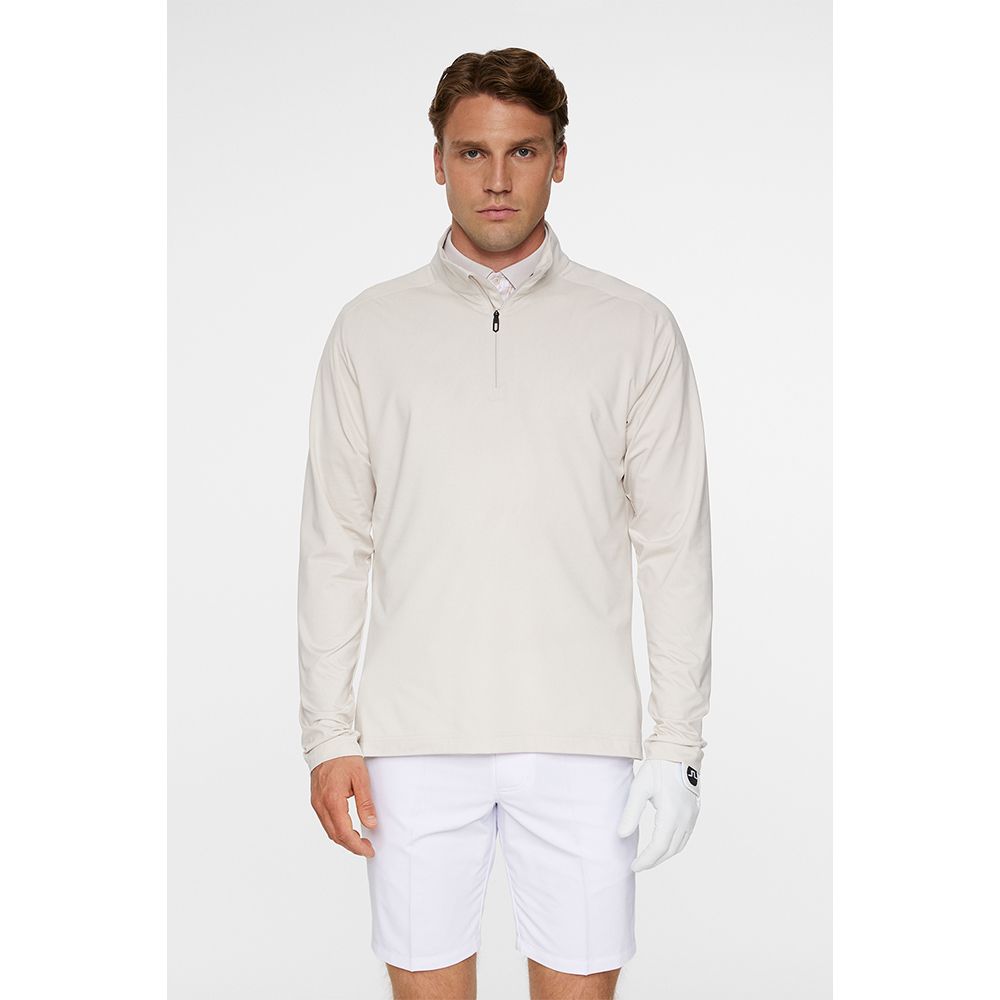 Harry Quarter Zip Genser Herre Moonbeam