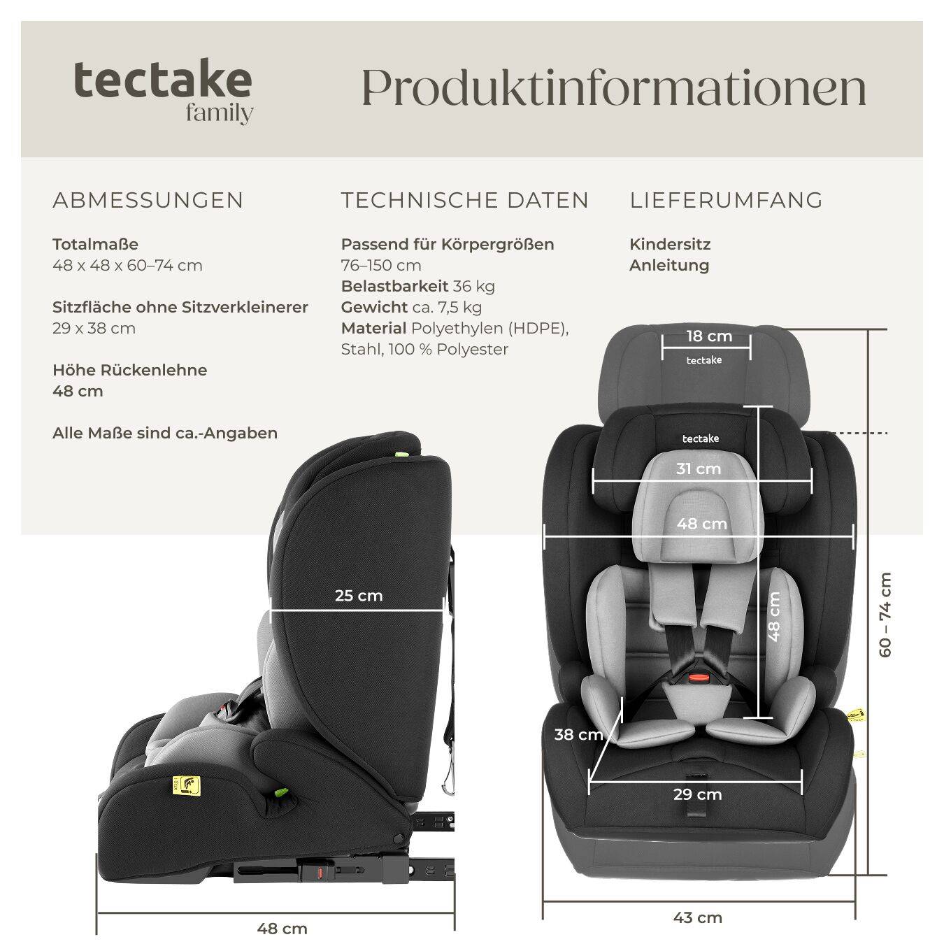 Autositz Emely