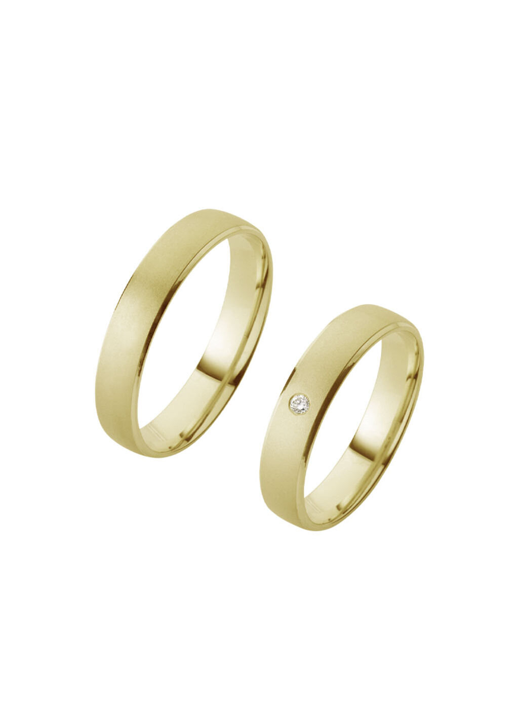 Eleganter Trauring in Gold