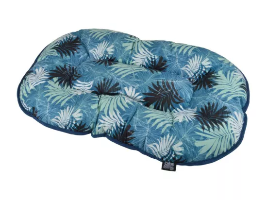 Coussin flocon à imprimé végétal 