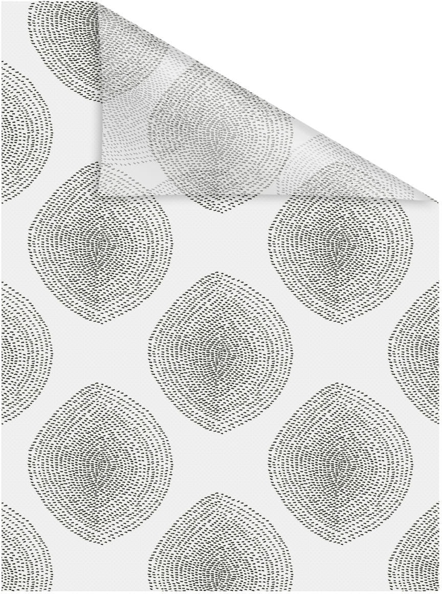 LICHTBLICK ORIGINAL Fensterfolie »Fensterfolie selbstklebend, Sichtschutz, Stripy Boho Drop  - Weiss« 1 Stk. blickdicht glatt statisch haftend
