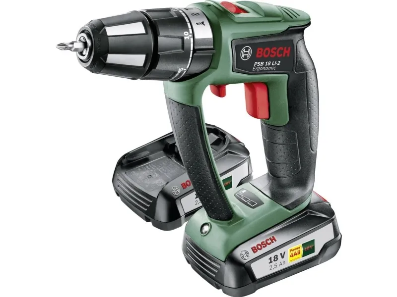 Bosch AKKUSLAGBOREMASKINE PSB18LI-2 ERGO 2X2,5