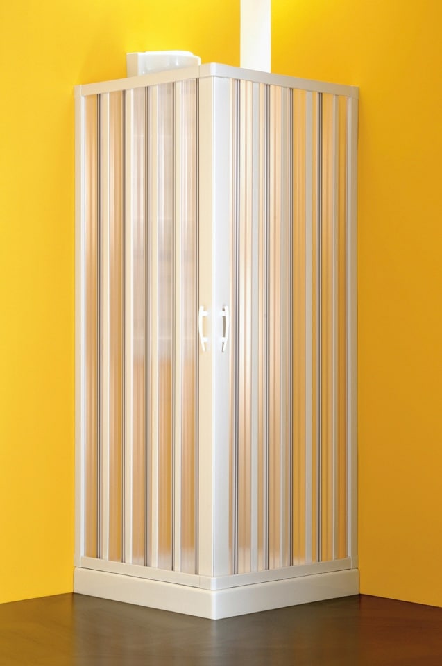 FORTE Eckdusche extra grosser Einstieg, BxT: 60 x 80 cm