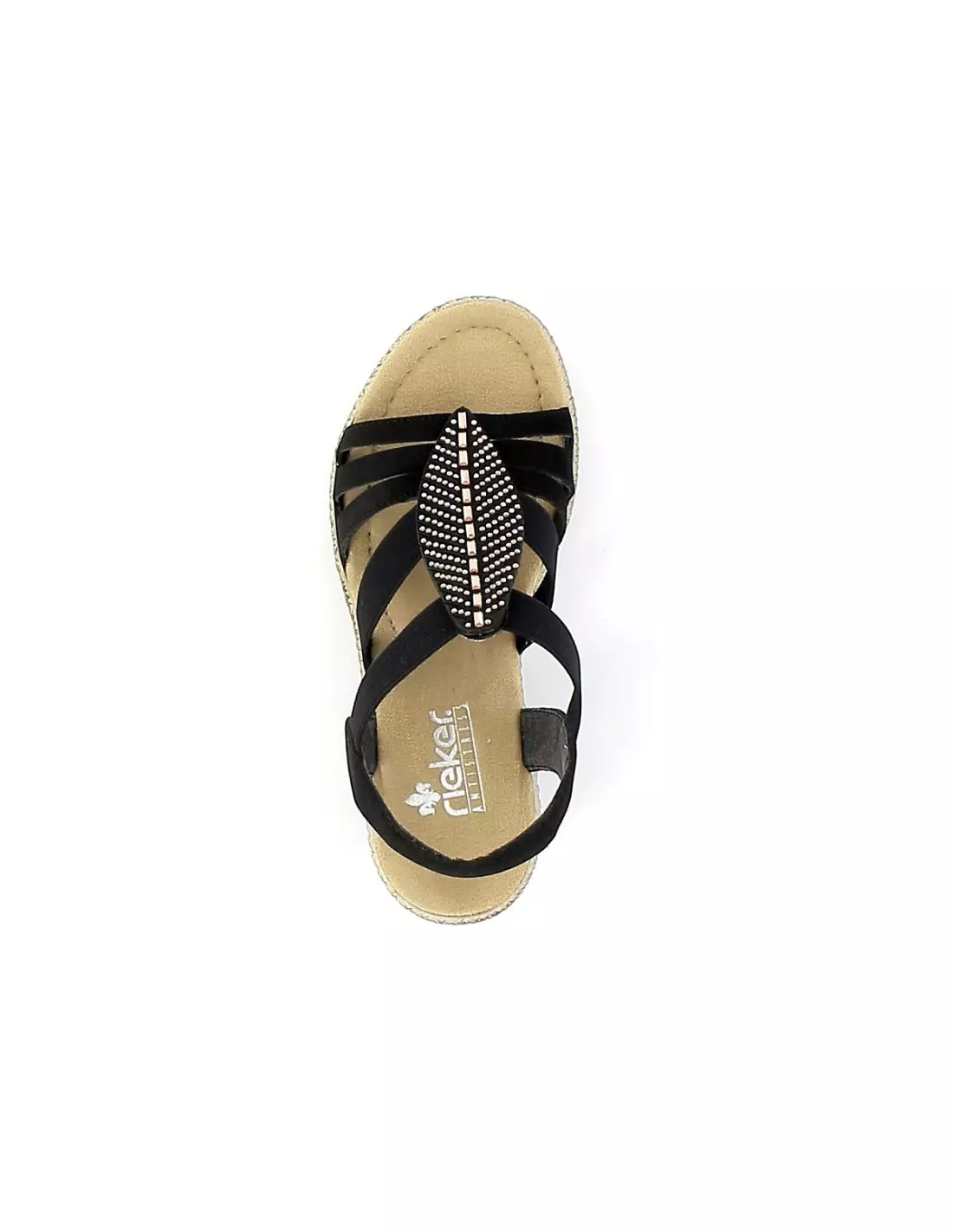 RIEKER 66526-00 - Sandales & nu-pieds Noir