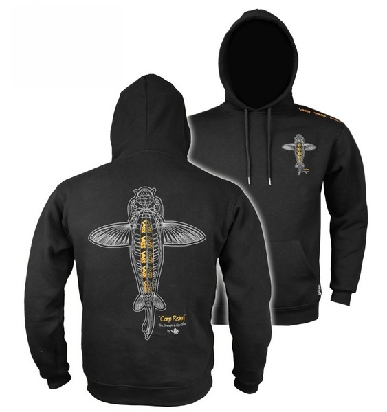 Sweat à Capuche Vass 'Carp Rising' Black