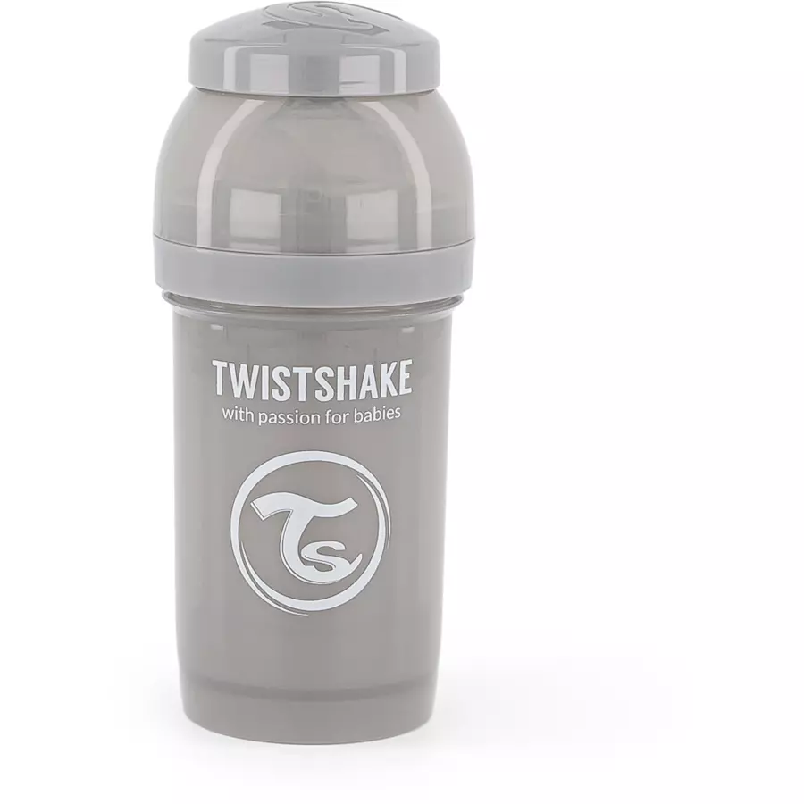 TWISTSHAKE Babyflasche Anti-Kolik 180 ml pastell grau
