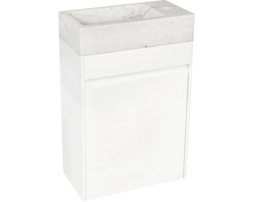 Wastafelmeubel Verschil HURA L BxHxD 39,5 x 52 cm x 21,5 cm Frontkleur wit