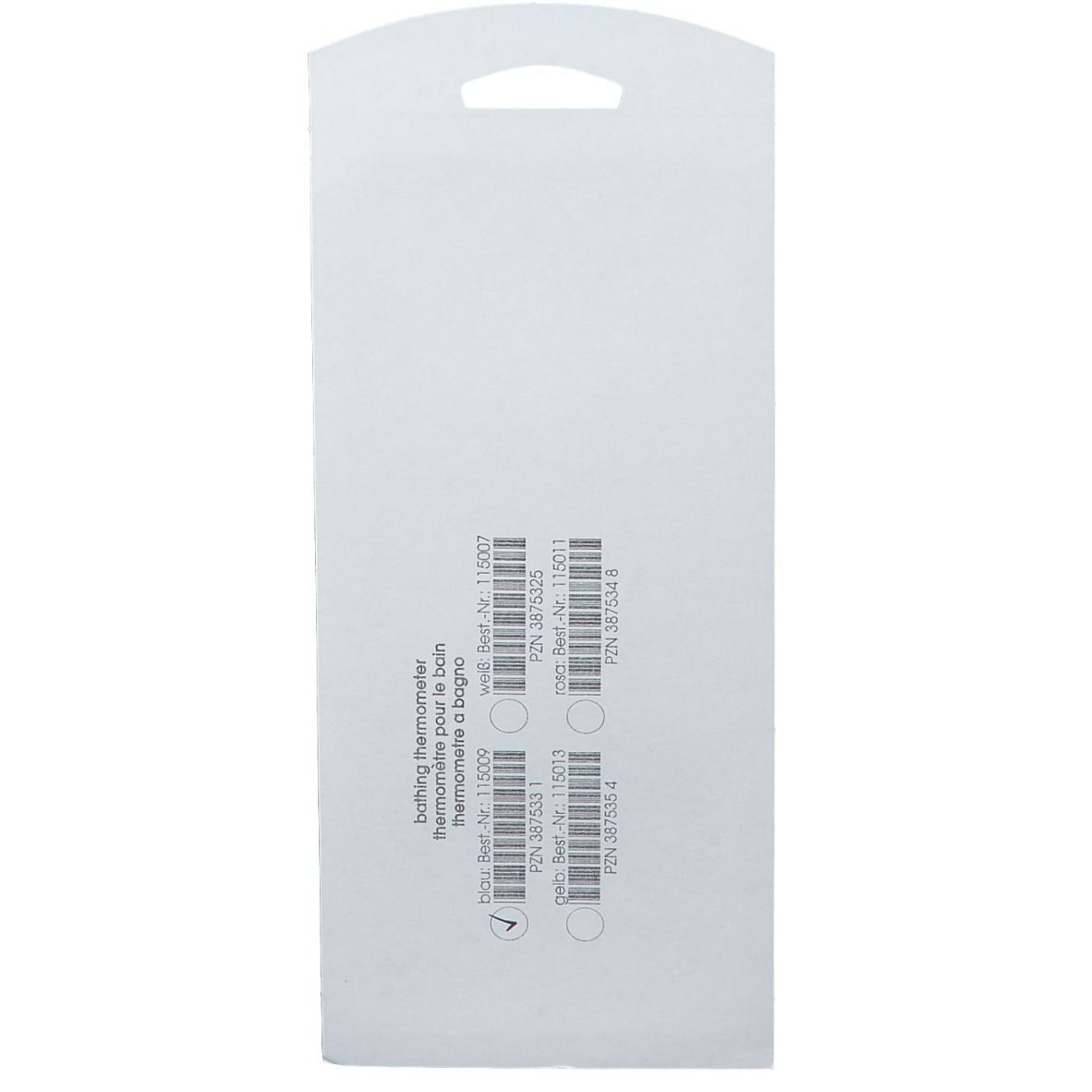 Badethermometer Fisch blau