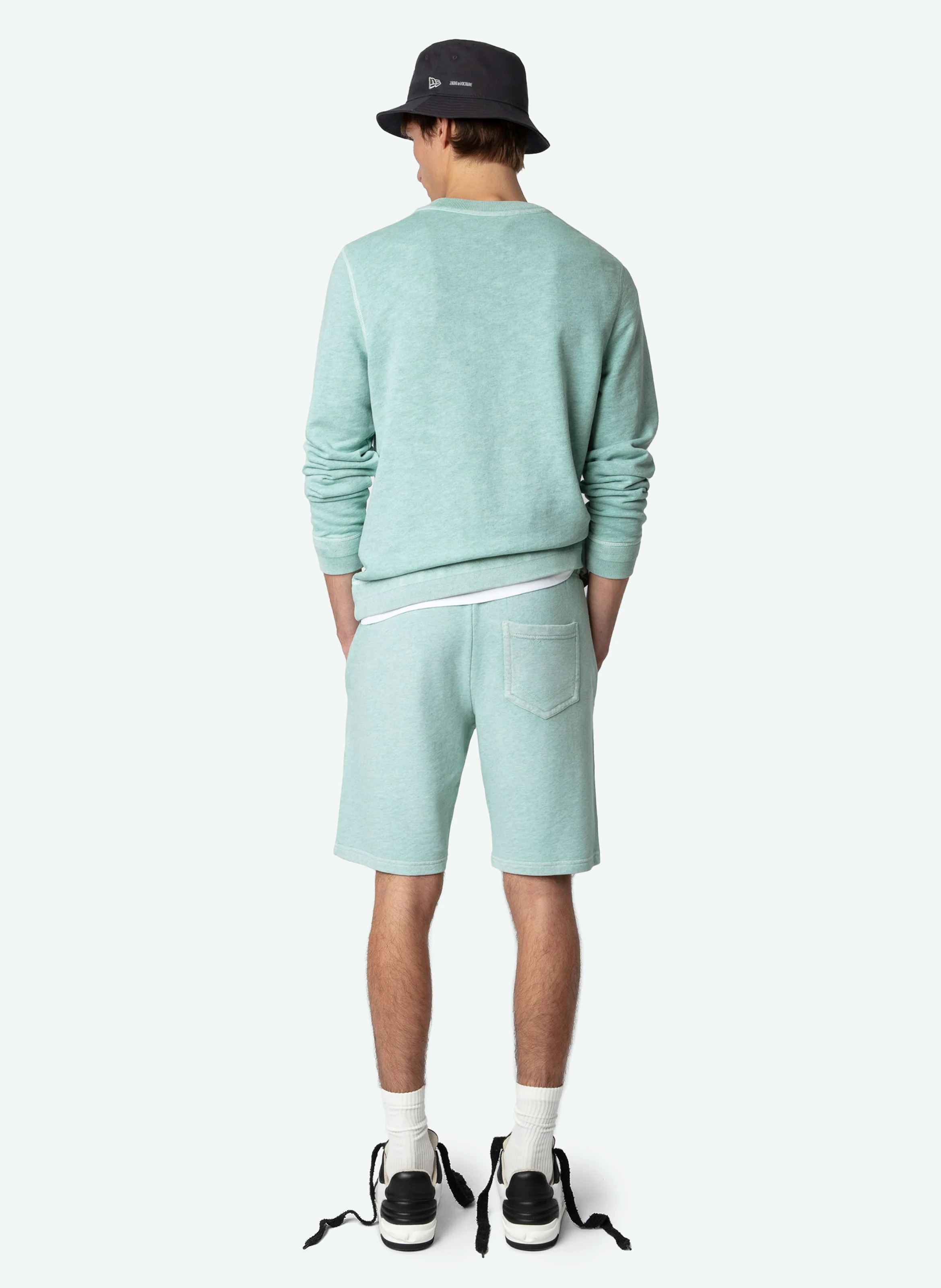 PARTY - Short molletonné en coton | Vert