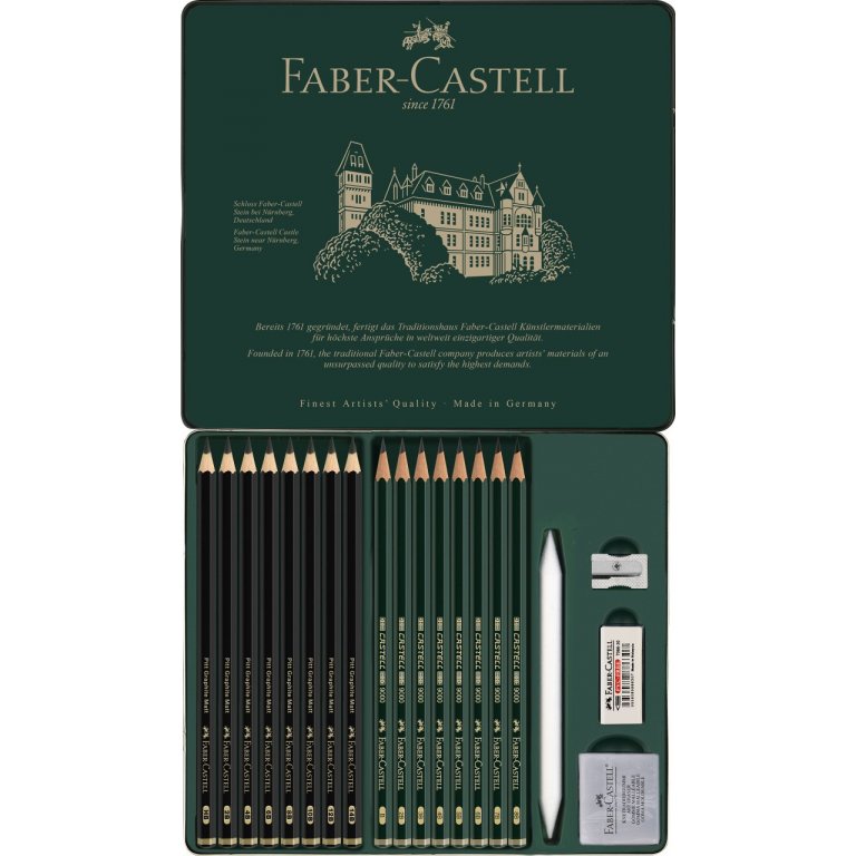 Faber-Castell 9000 & Pitt Graphite Matt, Set