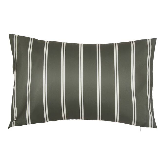 Housse de coussin d'extérieur rectangulaire TILEO Vert foncé