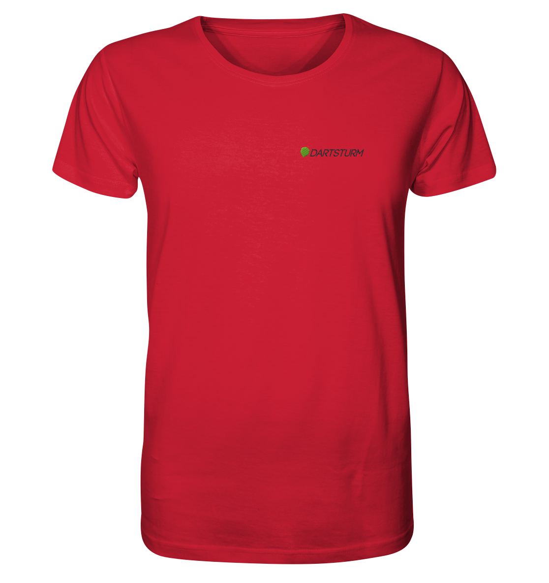 DartSturm - Logo Schwarz Herren Shirt (Stick)