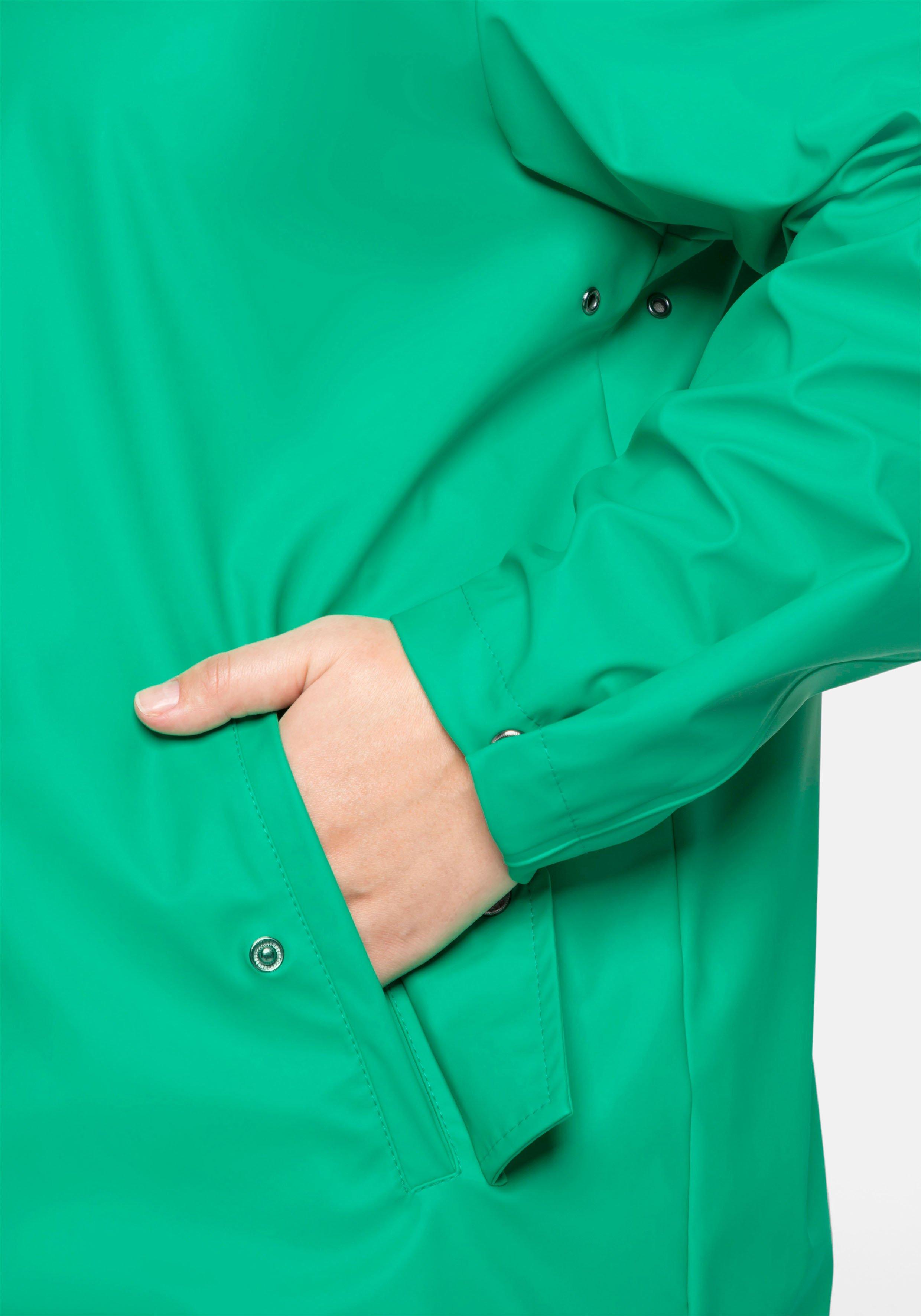 Regenjacke mit Jerseyfutter, hinten länger als vorn