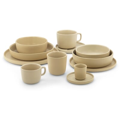Frühstücksteller, Natur-Beige