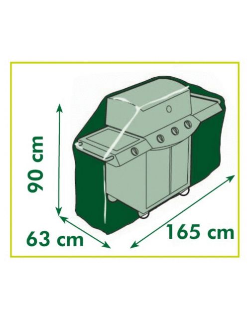 Nature Hoes Voor Gasbarbecue - Barbecue - 90x165x63 cm Grijs
