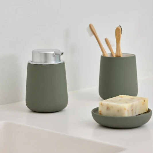 Zone  Nova tandbørstekrus - Olive green