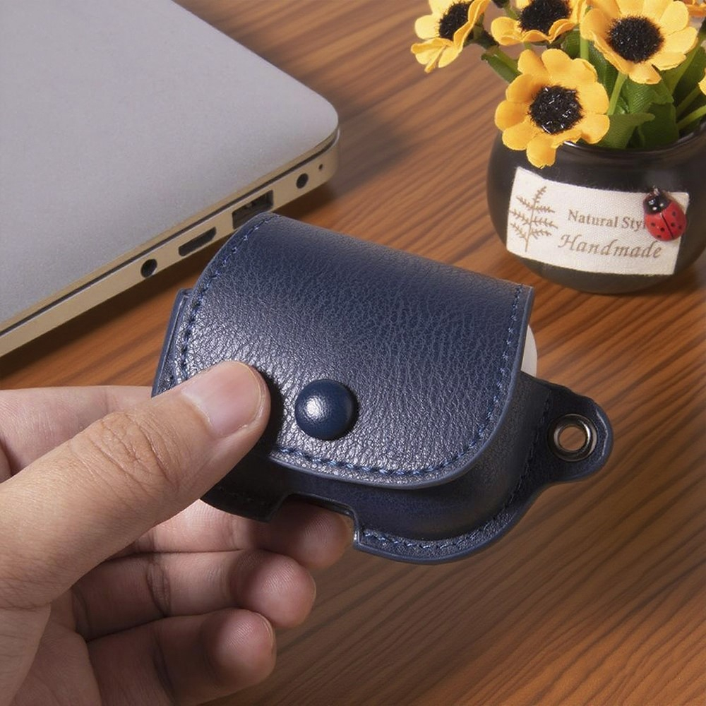 AirPods Pro 3 Leder Case Schutzhülle - Schwarz