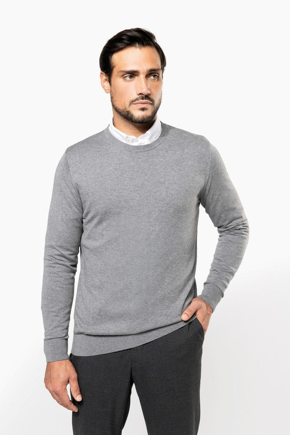 Kariban Premium PK900 - Pull Supima® col rond homme