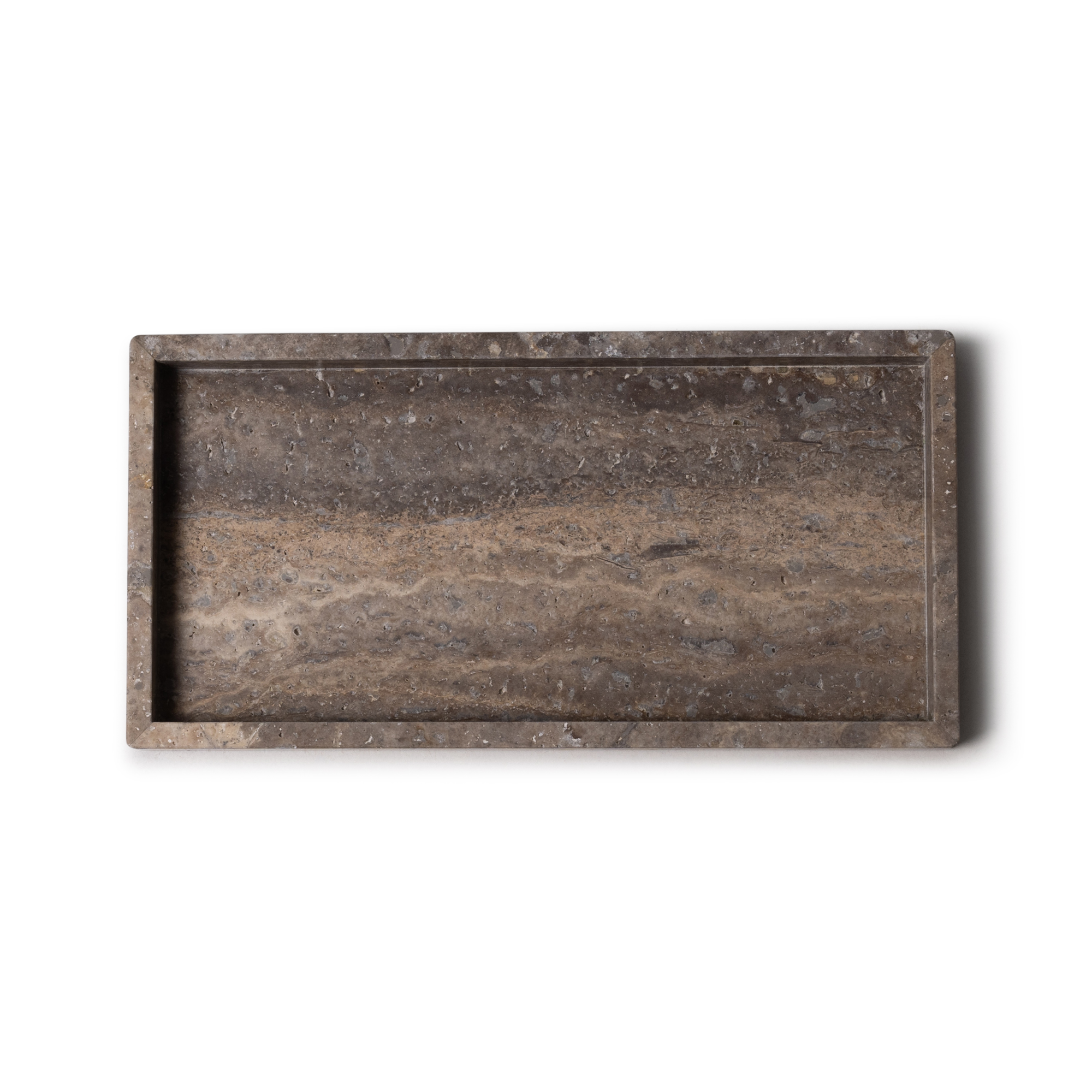 Dienblad Titanium travertine 30x15cm