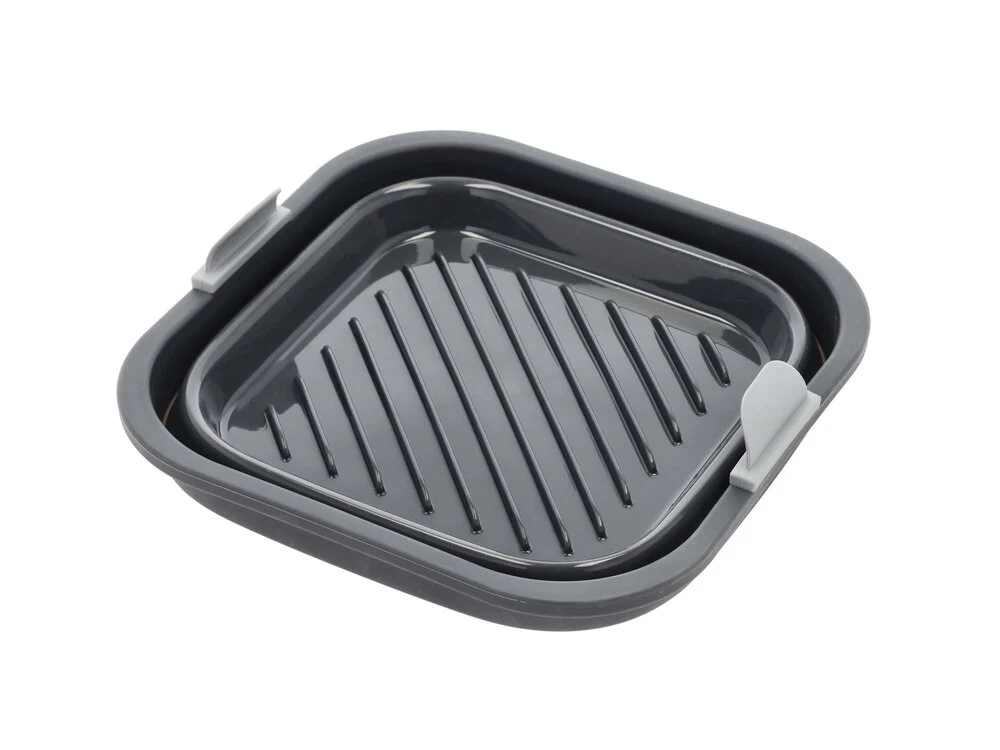 Holm  Silikoneform til airfryers, grå - 19x19 cm.