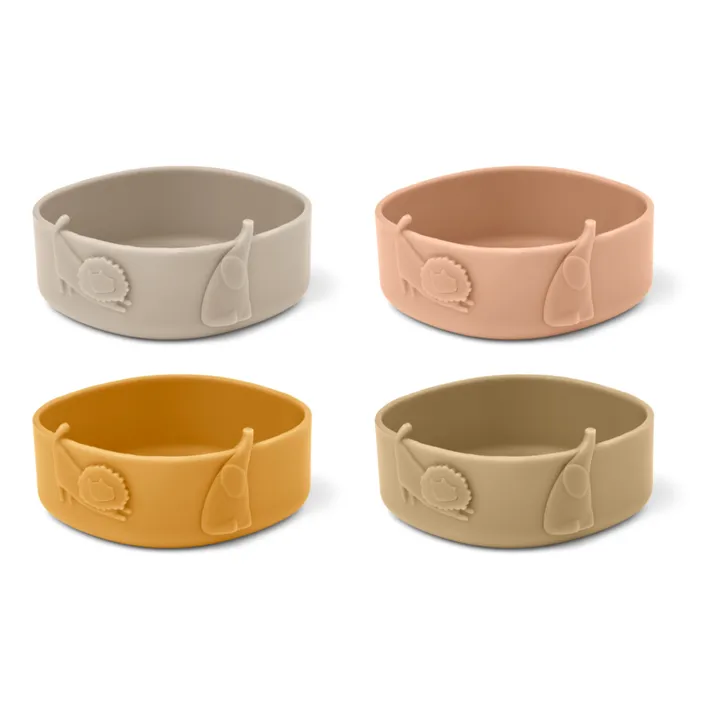 Liewood Bols en silicone Emily - Set de 4 | Tuscany rose mix